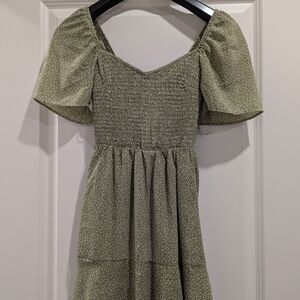 Abercrombie & Fitch Olive Green Mini Dress